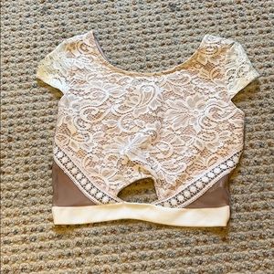 Lace crop top